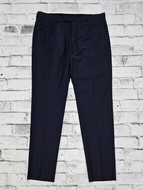 Strellson Flex Cross Slim Fit Dress Pants Navy Mens 36x34 Performance